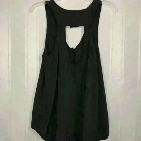 Brandy Melville Gray Hi-Lo V-neck tank top One Sz - Picture 2 of 7